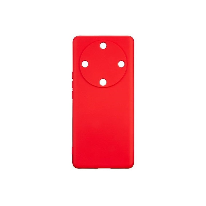 Husa Spate Upzz No Logo, Compatibila Cu Honor Magic 5 Lite, Alcantara La Interior, Rosu