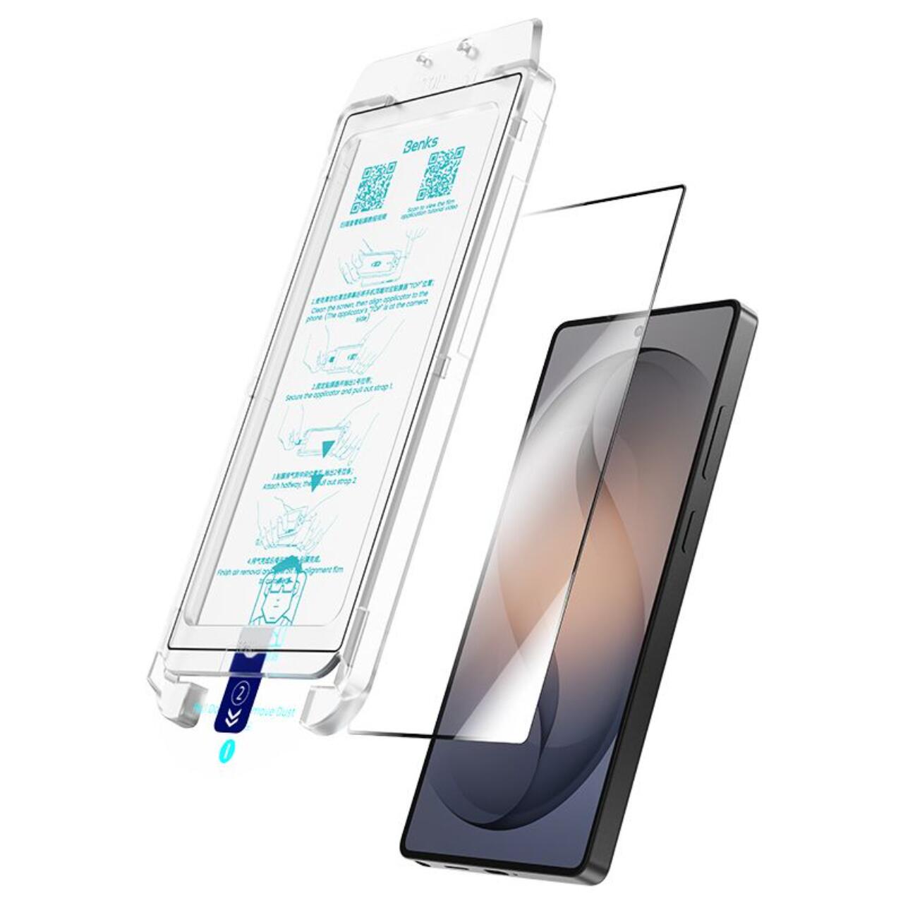 Folie Sticla Benks Glass Warrior AR compatibila cu Samsung Galaxy S26 Ultra cu aplicator inclus, Clear