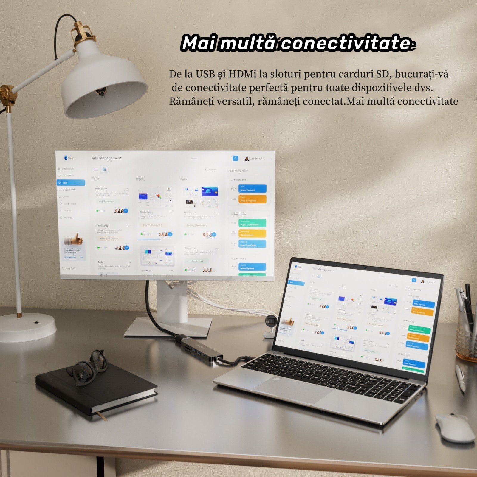 Laptop Business Auusda, procesor Centrino N95, 32GB RAM, SSD 1TB, ecran IPS 15.6" FHD, tastatura iluminata, Windows 11 Pro