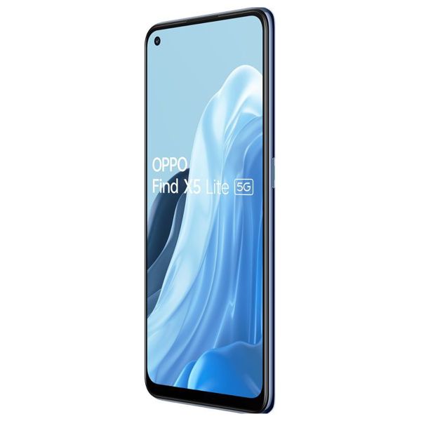 Telefon mobil Oppo Find X5 Lite, 5G, 256 GB, 8 GB RAM, Dual-SIM, Starlight Black