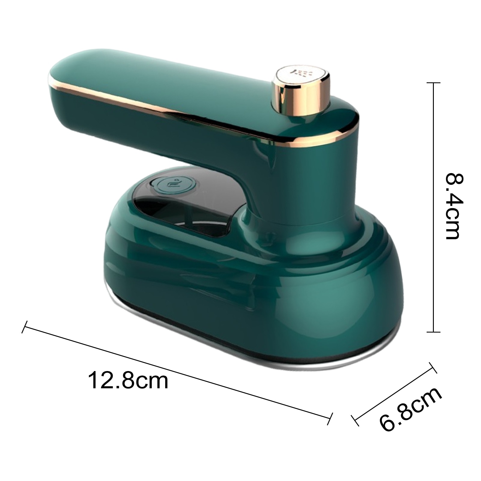 Mini steamer pentru haine ZYBLSSBB LSM2xh7249-BCS0343205, portabil handheld, utilizare umed/uscat, incalzire rapida, 110V, corp ABS, verde, dim. 12.8×8.4×6.8 cm
