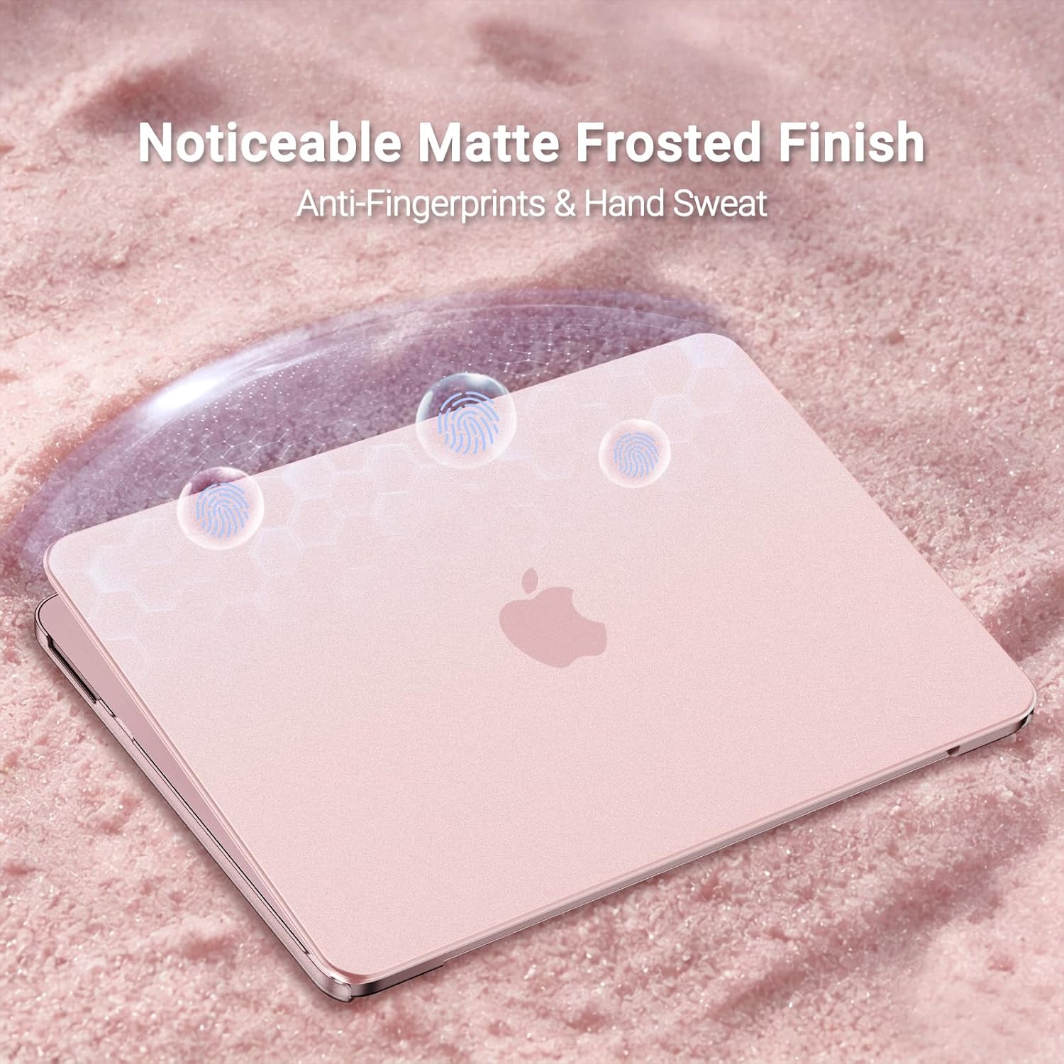 Husa de protectie pentru Macbook Neo 13 inch A3404, Ultra-subtire, Blush Roz