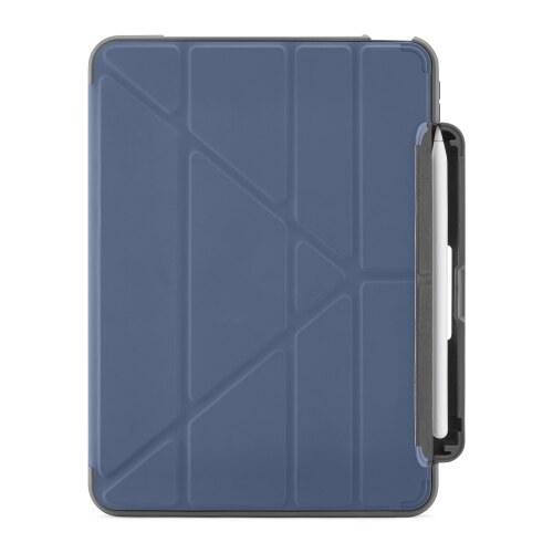 Husa de protectie cu suport pentru Apple Pencil Pipetto, Pentru iPad Air 10.9"/2020, Albastru