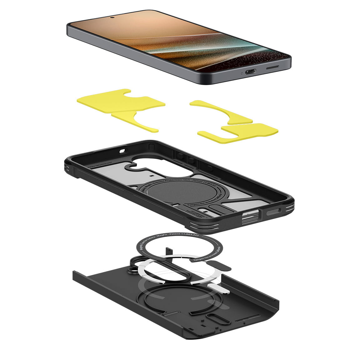 Husa, Spigen Tough Armor Mag pentru Galaxy S26, Negru