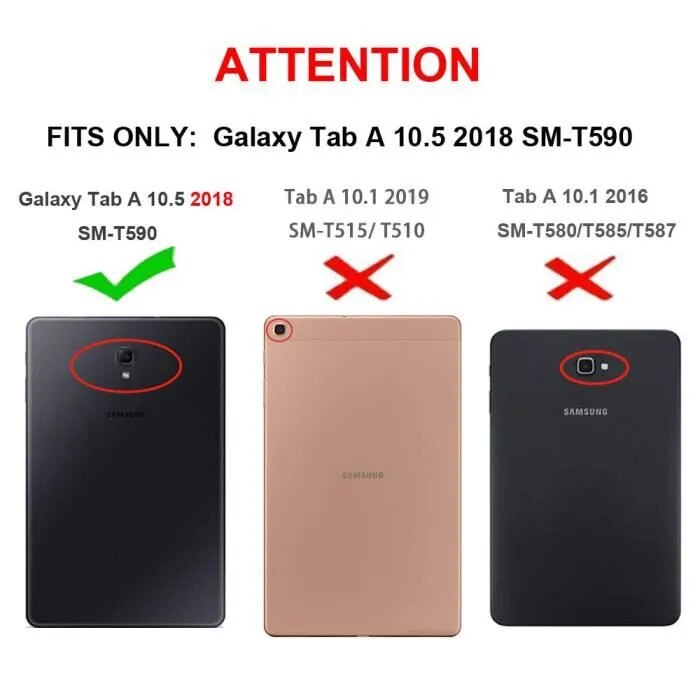 Husa tableta 10.5 inch, piele PU, suport rotativ 360°, albastru