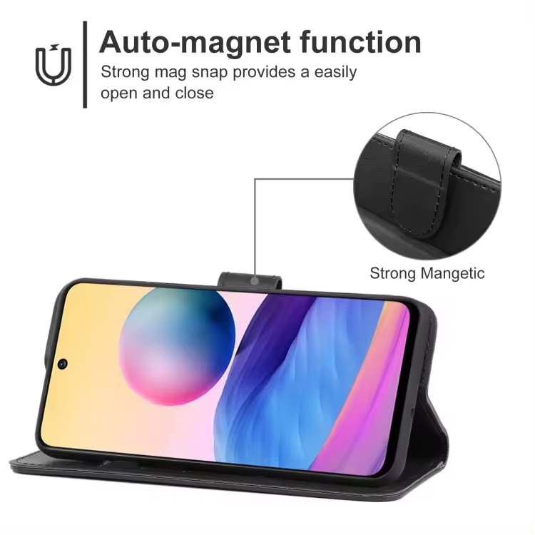 Husa pentru Xiaomi Redmi 17 4G, 5G tip carte 360 Kickstand Portofel Multifunctional, Protectie Completa, negru