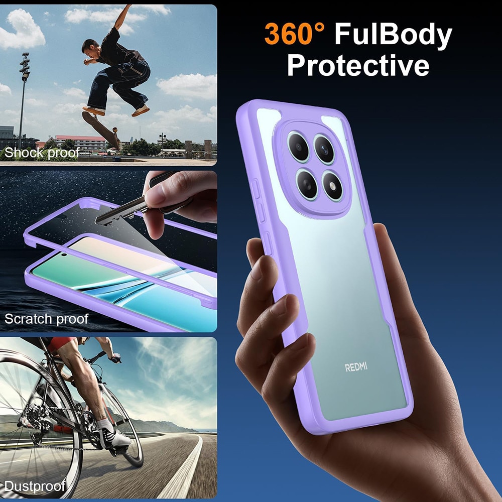 Husa pentru Xiaomi Redmi Note 15 5G / Poco M8 5G + Folie - Techsuit ColorVerse 360 Series - Purple