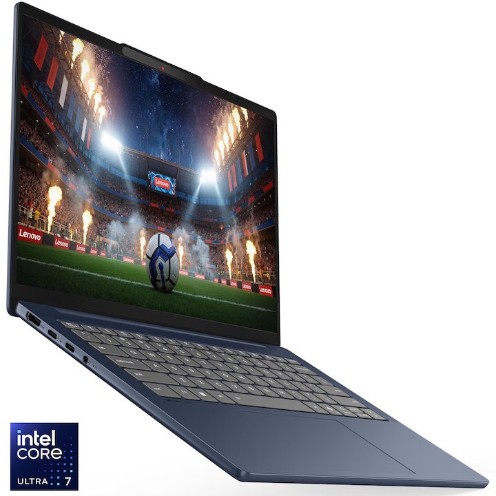 Laptop Lenovo 14'' IdeaPad Slim 5 14IPH11, WUXGA OLED, Procesor Intel® Core™ Ultra 7 355 (12M Cache, up to 4.70 GHz), 32GB DDR5, 1TB SSD, Intel Graphics, No OS, Cosmic Blue