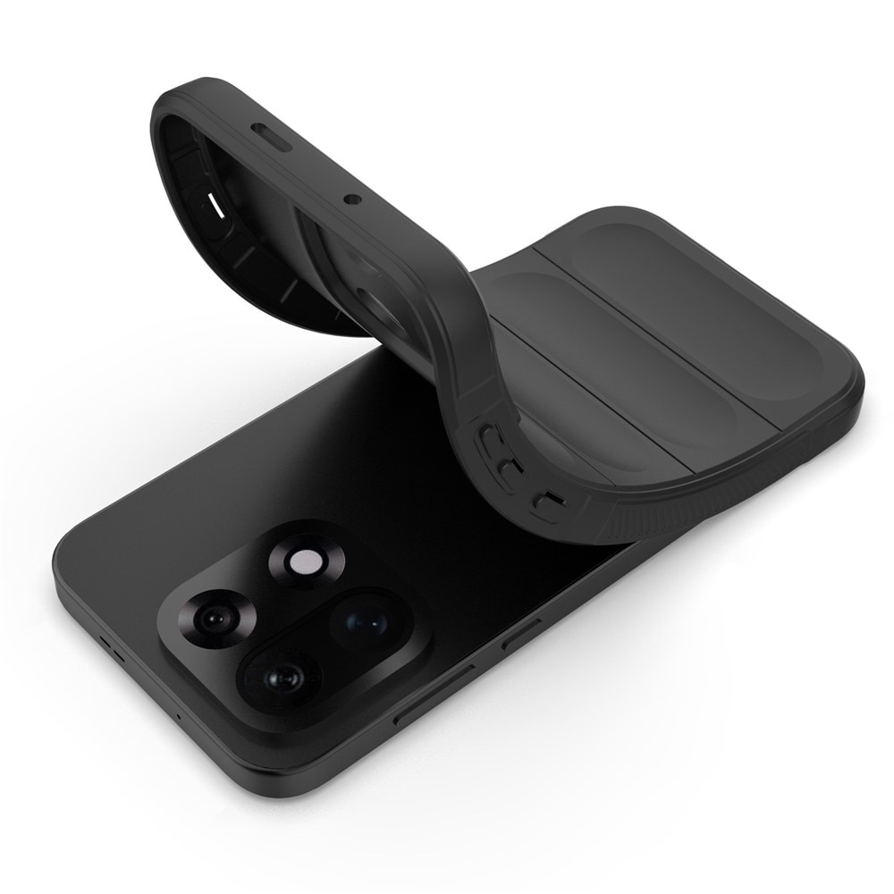 Husa pentru OnePlus 15, SKYDDAR INNOVATION, Magic Shield, din Silicon Mat, set cu sticker, Negru