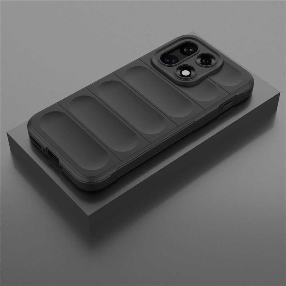Husa pentru OnePlus 15, SKYDDAR INNOVATION, Magic Shield, din Silicon Mat, set cu sticker, Negru