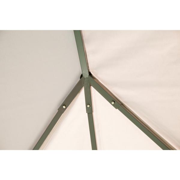 Pavilion gradina Naterial, aluminiu/poliester, 400 x 300 cm, H 282 cm, Bej