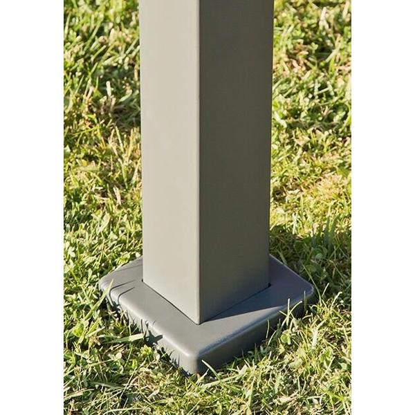 Pavilion gradina Naterial, aluminiu/poliester, 400 x 300 cm, H 282 cm, Bej