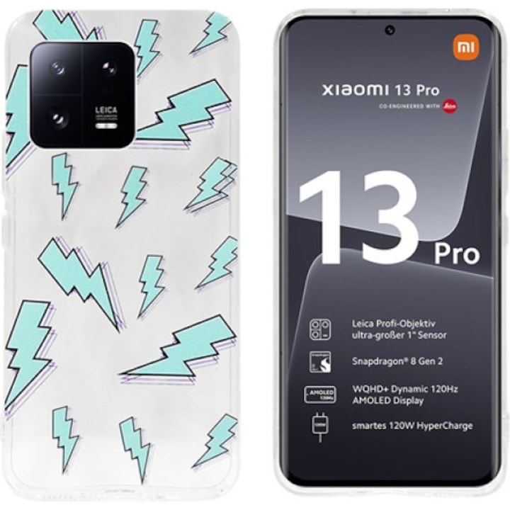 Husa telefon Vivid Xiaomi 13 Pro, subtire, transparenta, 15x7cm
