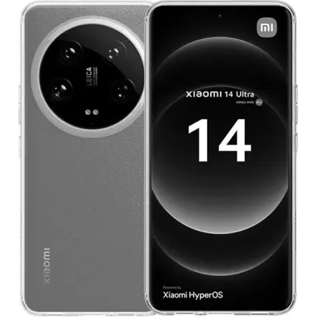 Set husa gel si sticla 3D curbata Vivid, transparent, Xiaomi 14 Ultra