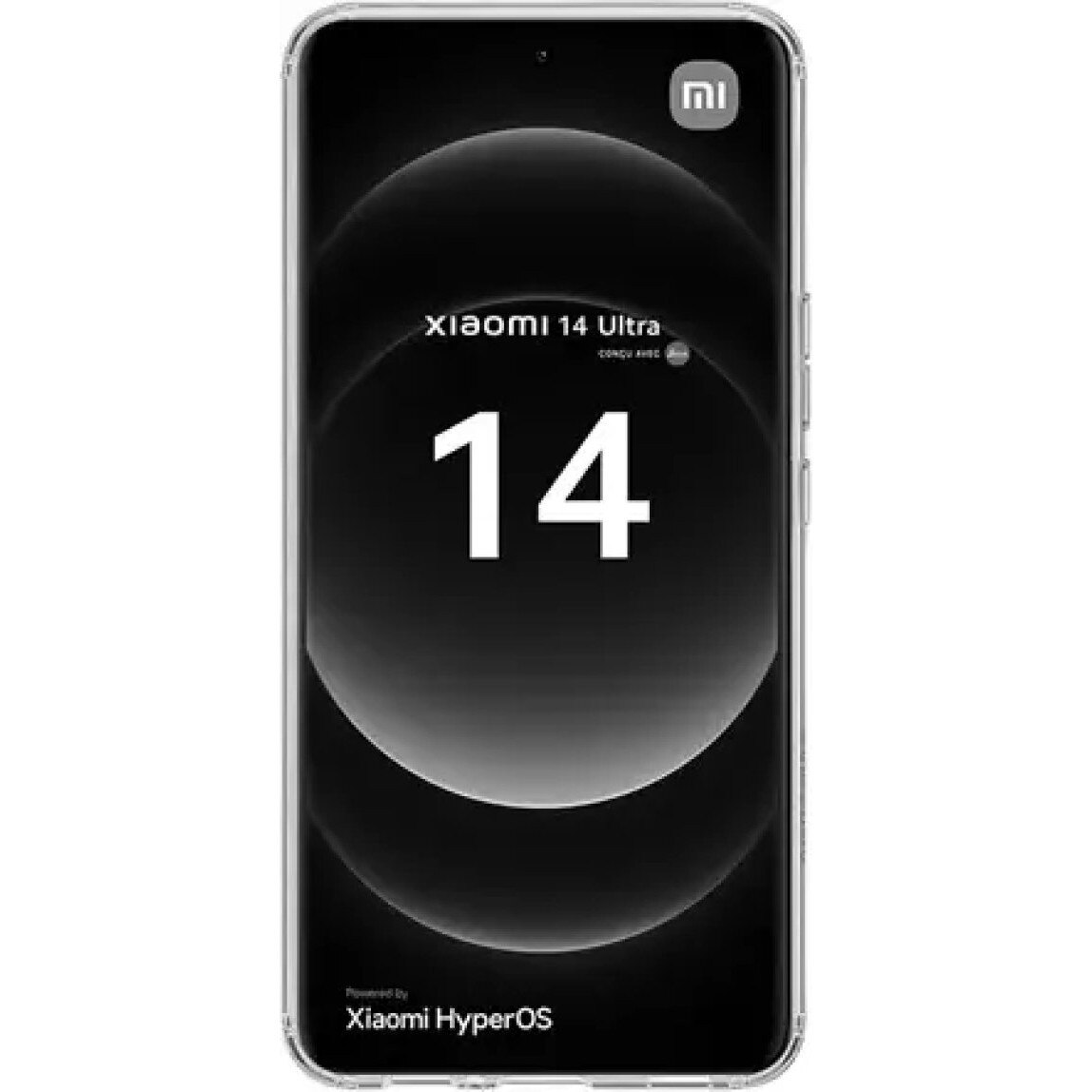 Set husa gel si sticla 3D curbata Vivid, transparent, Xiaomi 14 Ultra