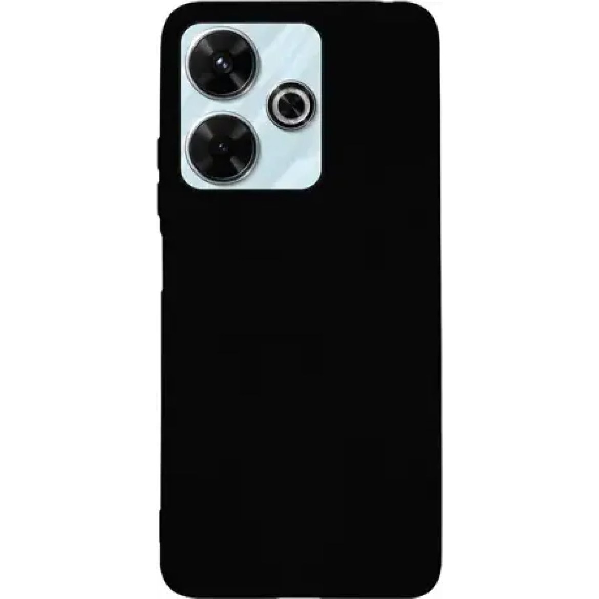 Set husa silicon mat si sticla securizata Vivid Redmi 13 4G negru