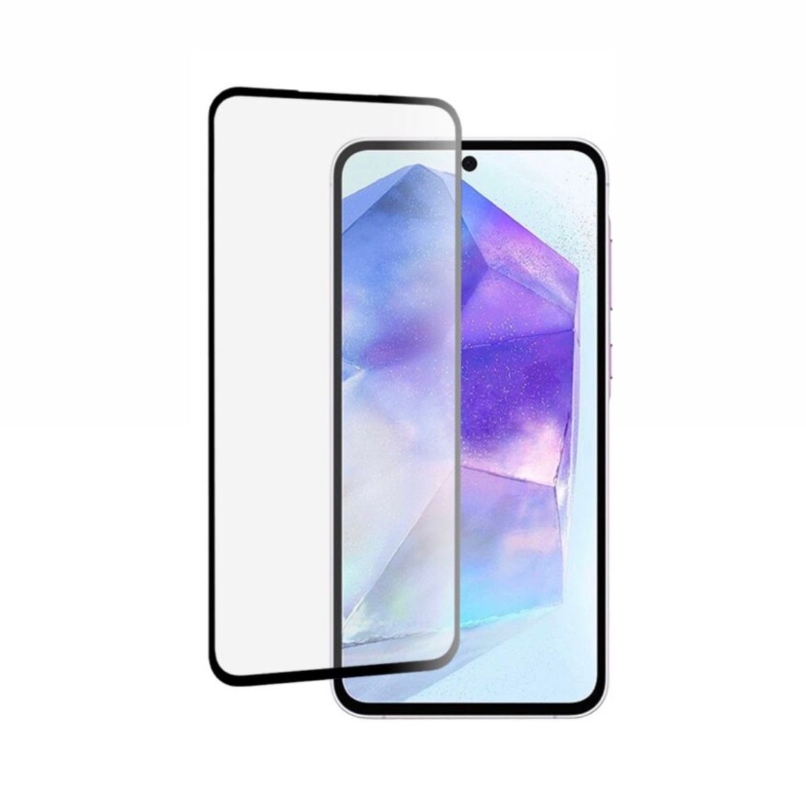 Folie protectie ecran sticla securizata, compatibila cu Samsung Galaxy A55 5G, Margini Negre