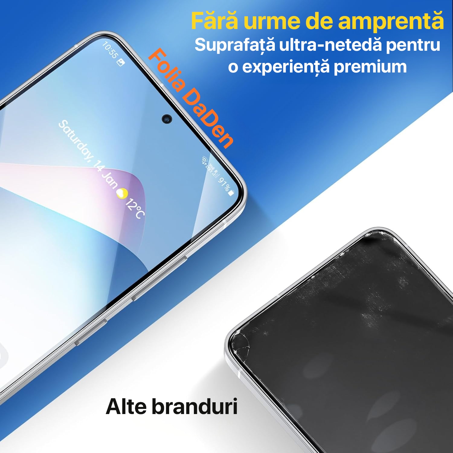 Folie sticla Google Pixel 11 Pro XL DaDen, 9H, Full Cover, Full Glue, Antisoc, HD Clear, Antiamprenta, Compatibila amprenta, Instalare usoara