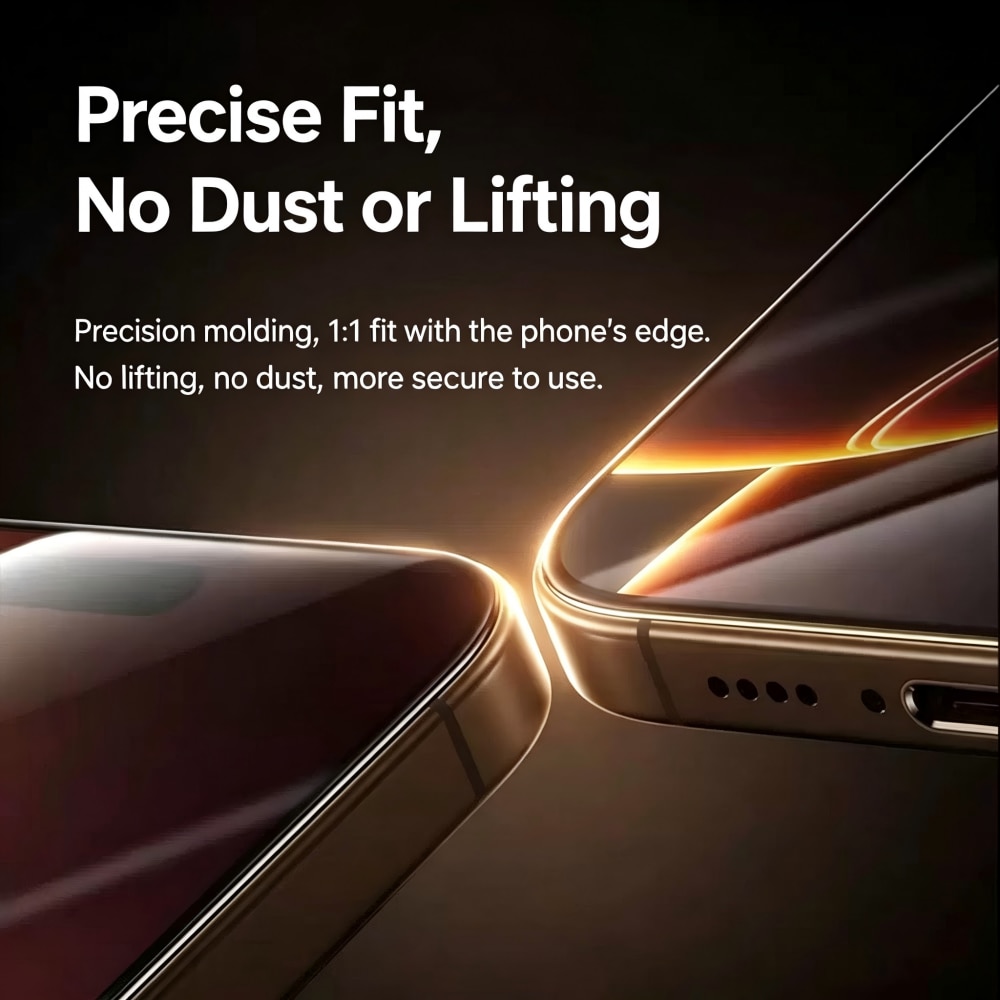 Folie de sticla securizata mata pentru iPhone 16pro max, 6,3 inch, transparenta inalta, folie telefon anti-amprenta. Suprafata neteda pentru jocuri electronice, alunecare fara blocaje, fara stralucire