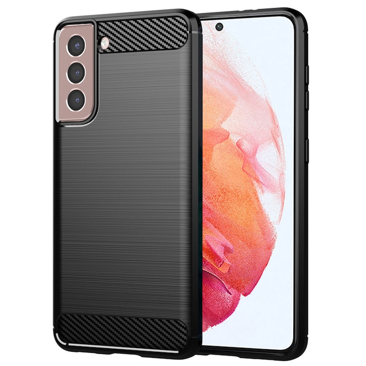 Husa pentru Samsung Galaxy S21 5G, din TPU, Danex, Culoare Negru