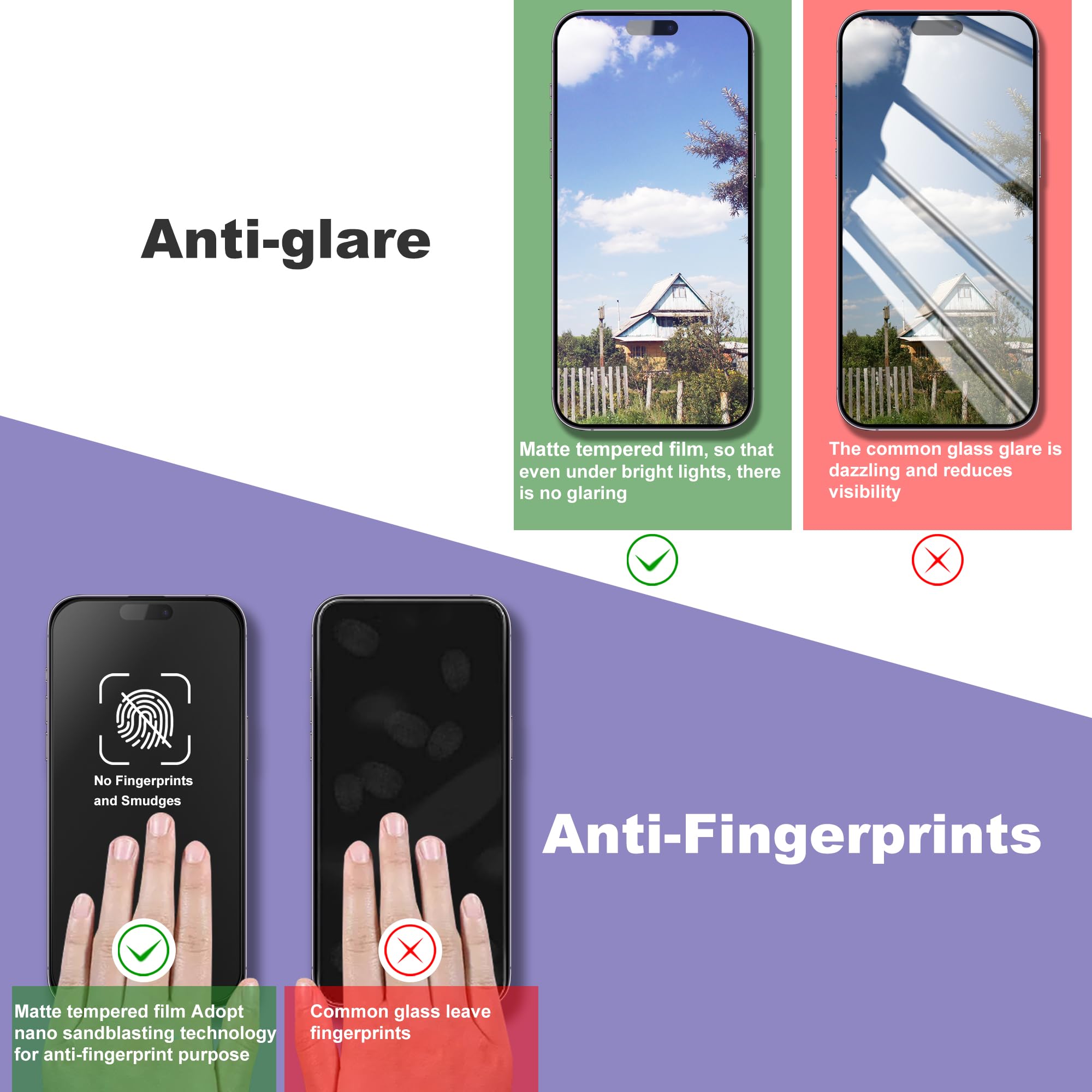 Folie de protectie pentru telefon, Happy, Sticla securizata, Kit de instalare, Pentru iPhone 12, Transparent