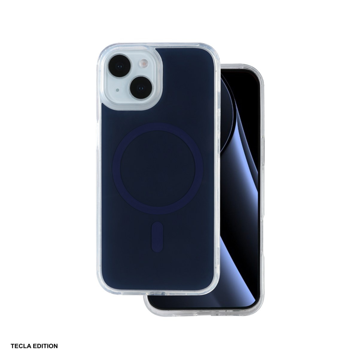 Husa Lowkey Mag pentru Apple iPhone 15, Carcasa magnetica, Albastru inchis