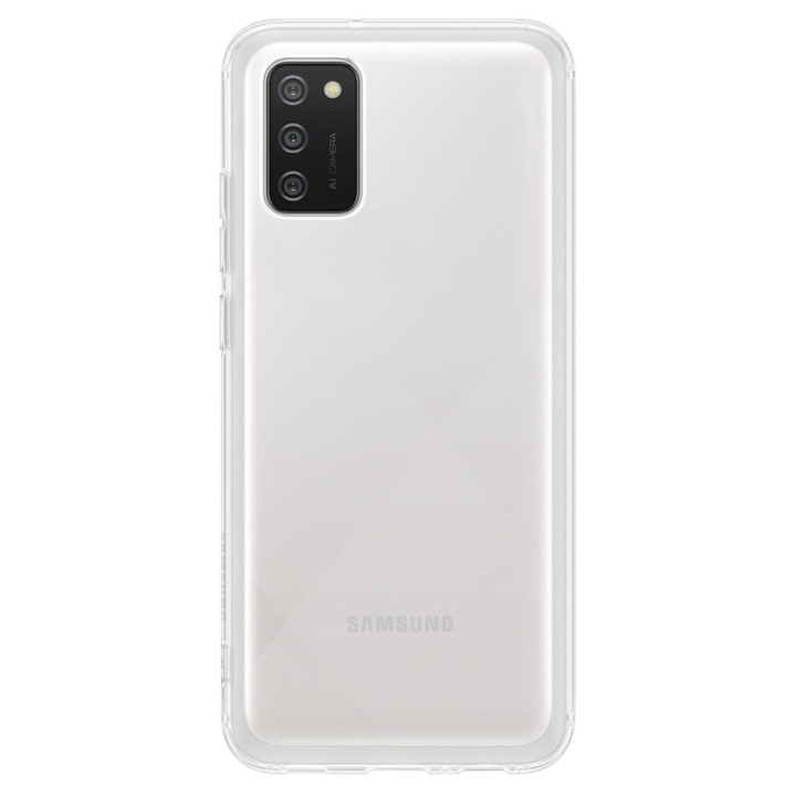 Husa de protectie Soft Clear Cover pentru Samsung Galaxy A02s, Transparent