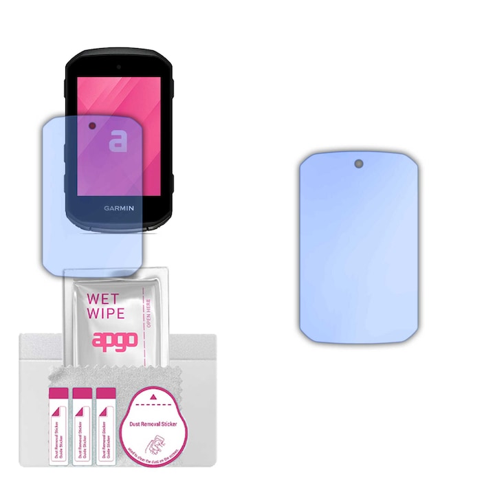 Sticla de protectie apgo pentru Garmin Edge 550 – sticla hibrida, securizata pentru display, lucioasa, pro flexible Hybrid Glass, 9H, full glue