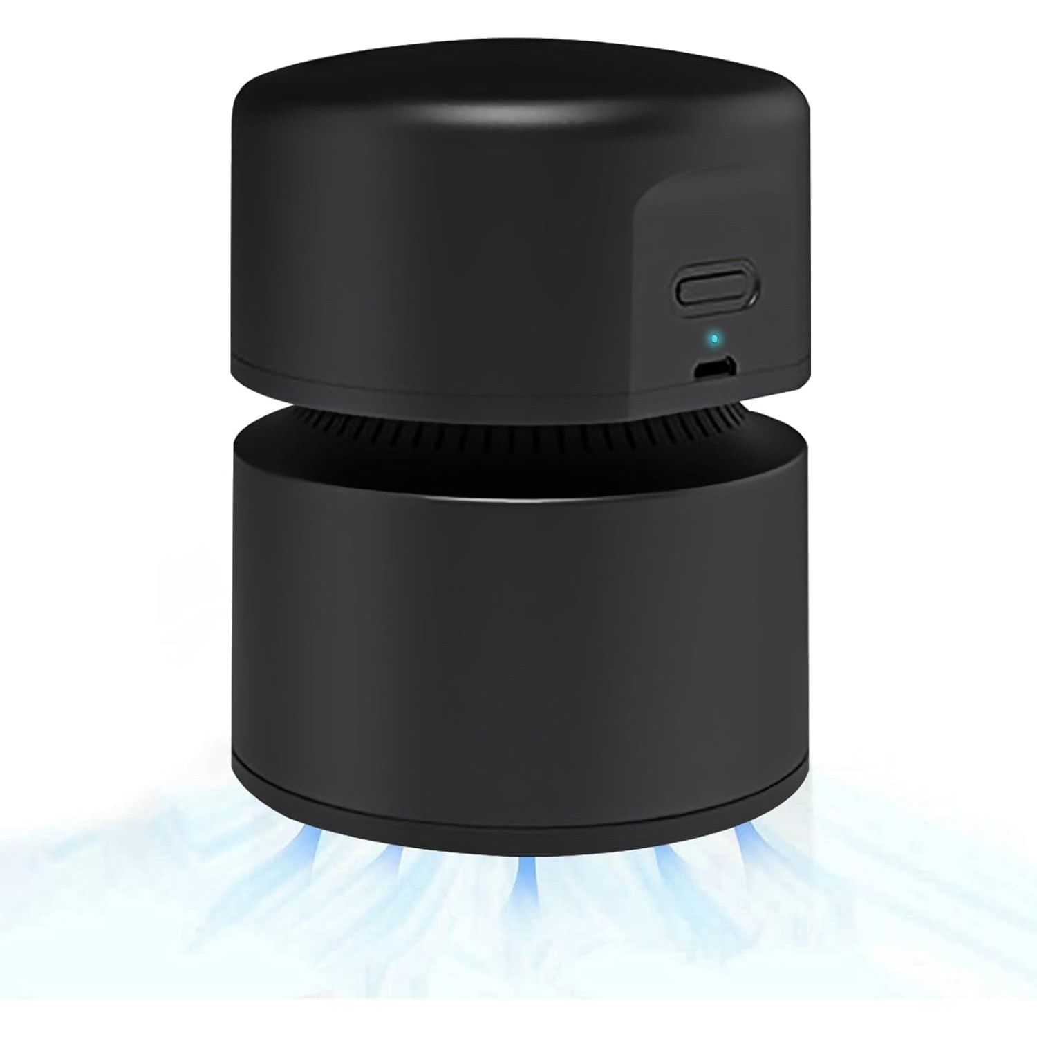 Aspirator de mana, aspirator de birou, reincarcabil USB, 120 de minute de functionare, functie de oprire automata, aspirator de mana fara fir la 360° pentru scoala, birou, acasa, negru
