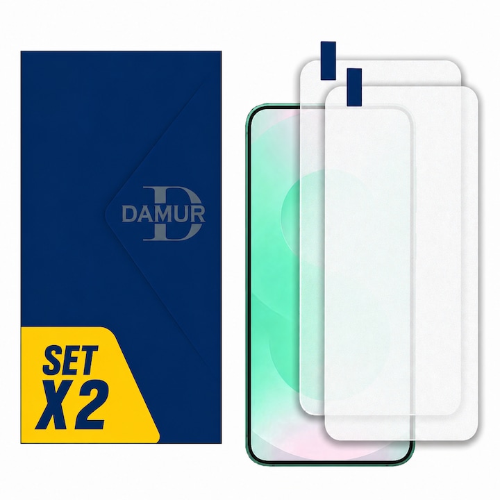 Set 2 x Folie Antireflex pentru Honor Magic7 Lite, Instalare acasa, Protectie zgarieturi, Antisoc, Silicon Matte Regenerabil, Paper Feel Hydrogel, Pachet 2 folii, Transparent