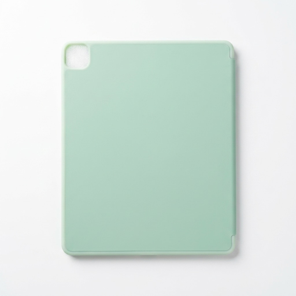Husa tip carte pentru iPad Pro 12.9 inch, Smart Cover, suport pliabil, sleep/wake automat, verde menta