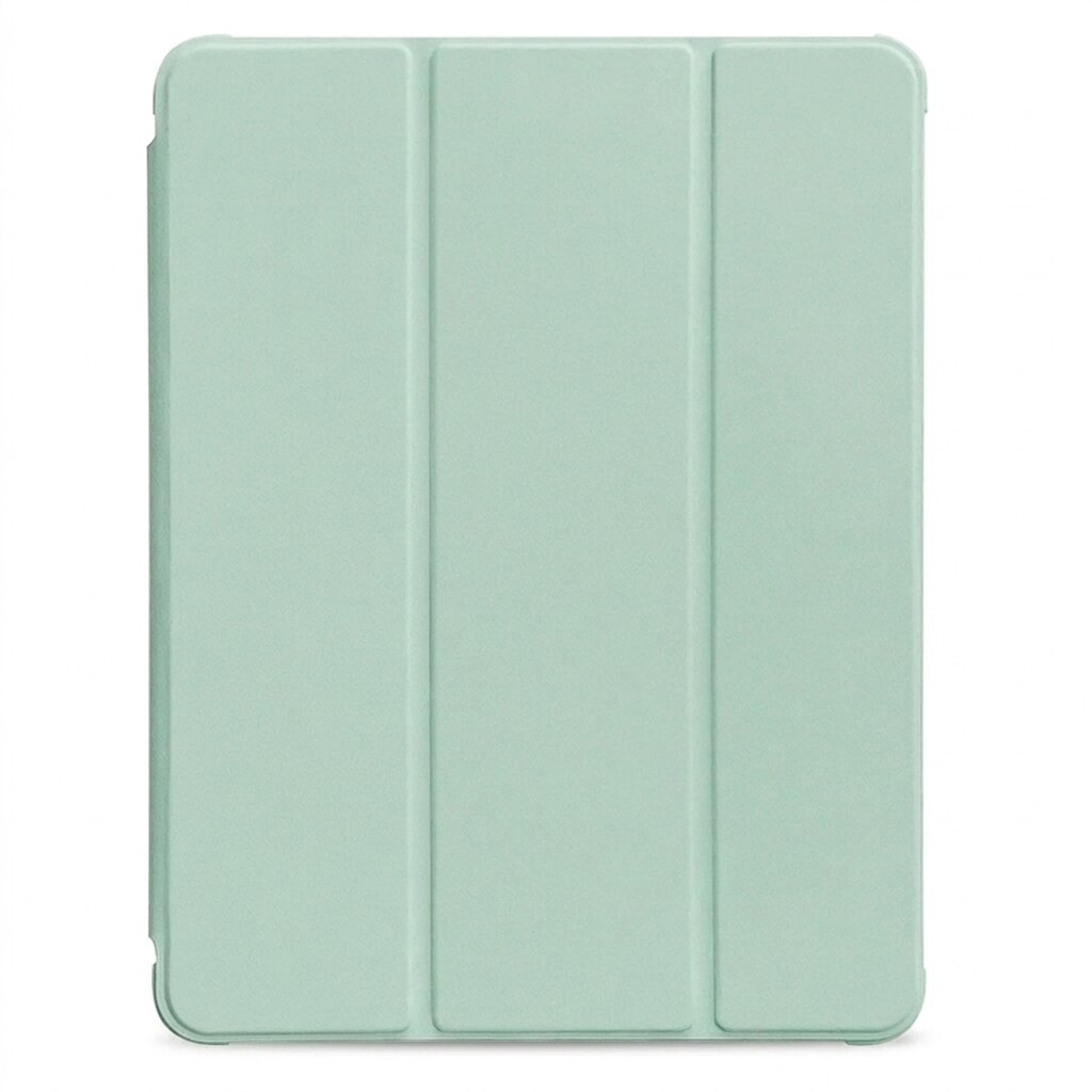 Husa tip carte pentru iPad Pro 12.9 inch, Smart Cover, suport pliabil, sleep/wake automat, verde menta