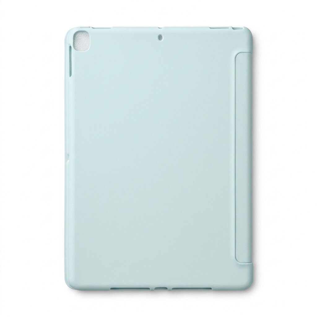 Husa tip carte pentru iPad 10.2 inch (gen 7/8/9), Origami multi-unghi, spate rigid, sleep/wake automat, alb-albastru