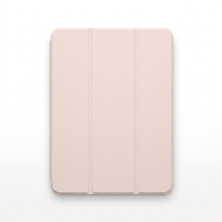 Husa tip carte pentru iPad 10.2 inch (gen 7/8/9), Smart Cover, slot creion, sleep/wake automat, roz pudra