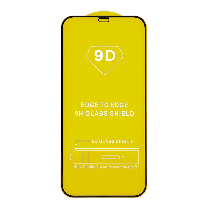 Folie protectie telefon, Tech Armor, Sticla, Pentru Samsung Galaxy A13, 9D, Negru