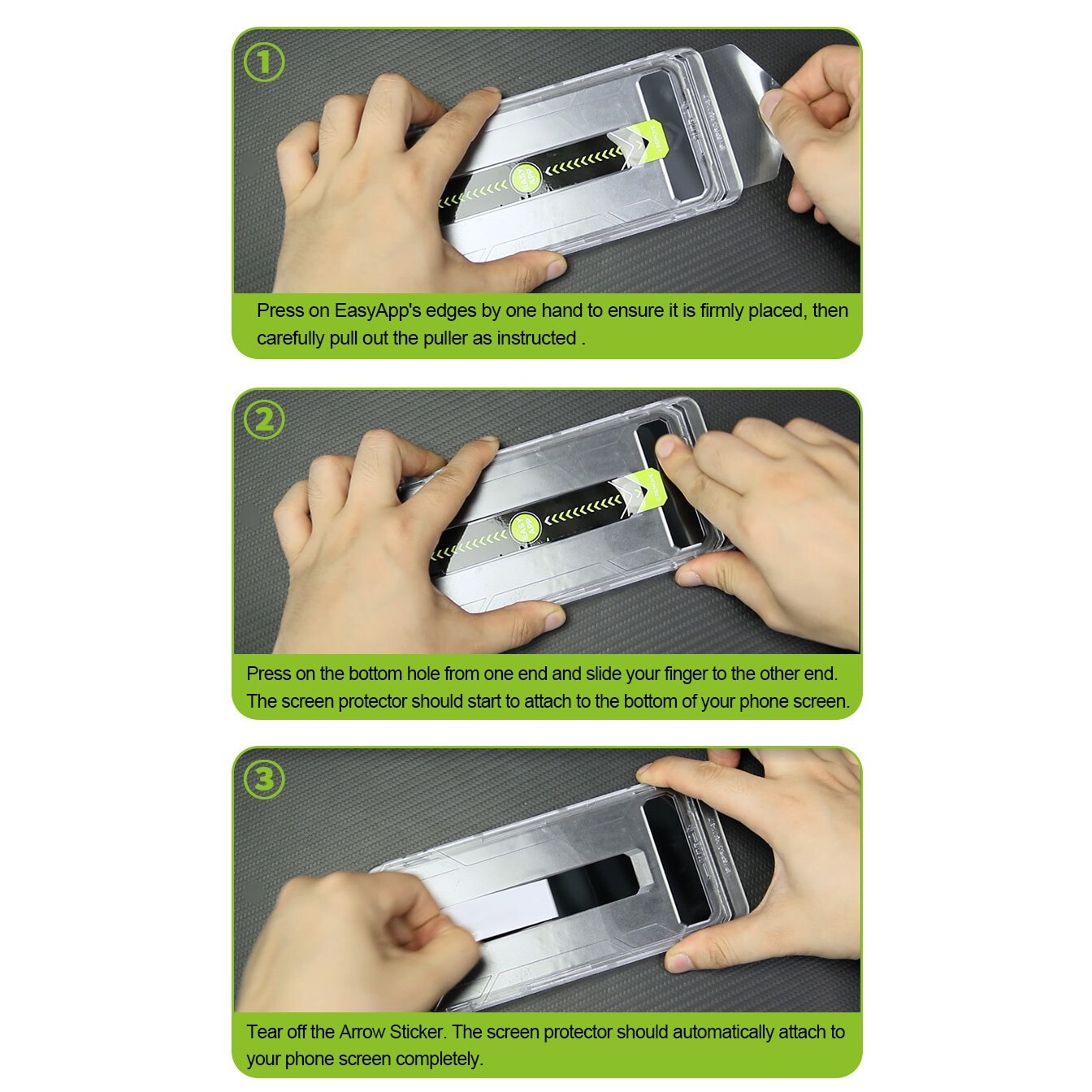 Set 2 Folii Protectie, Ecran Din Sticla Securizata, Cu Dispozitiv De Aplicare Automata In 30 De Secunde Cu Easy App, Compatibil cu iphone 15 pro