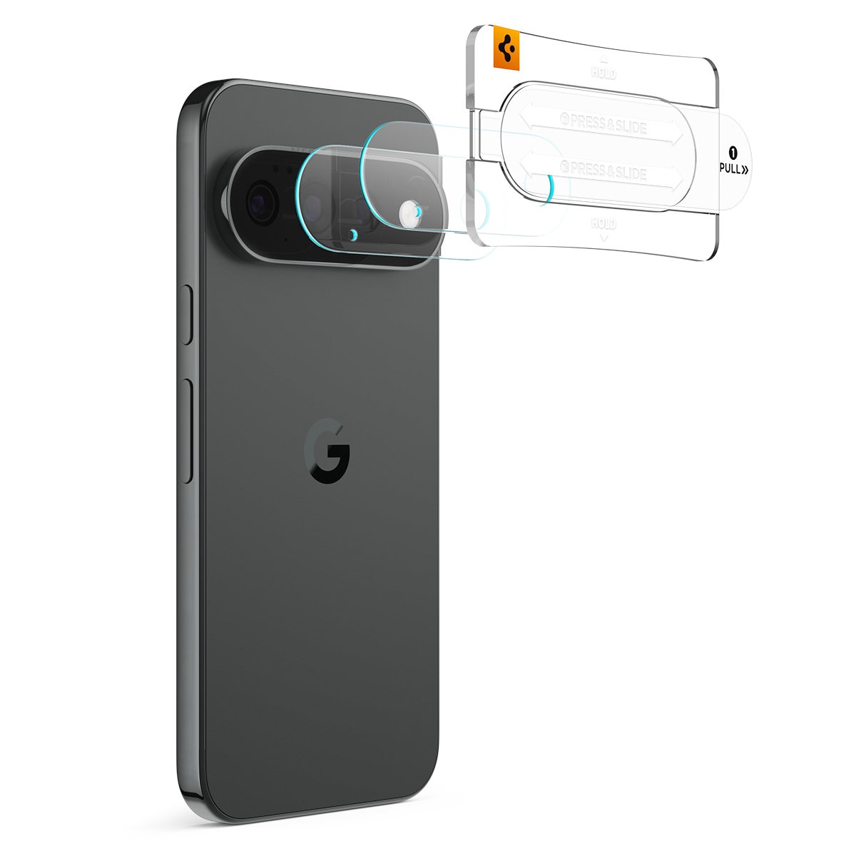 Set 2 folii sticla securizata camera foto Spigen Glass tR EZ Fit Optik Pro compatibile cu Google Pixel 11 Pro XL, Transparent