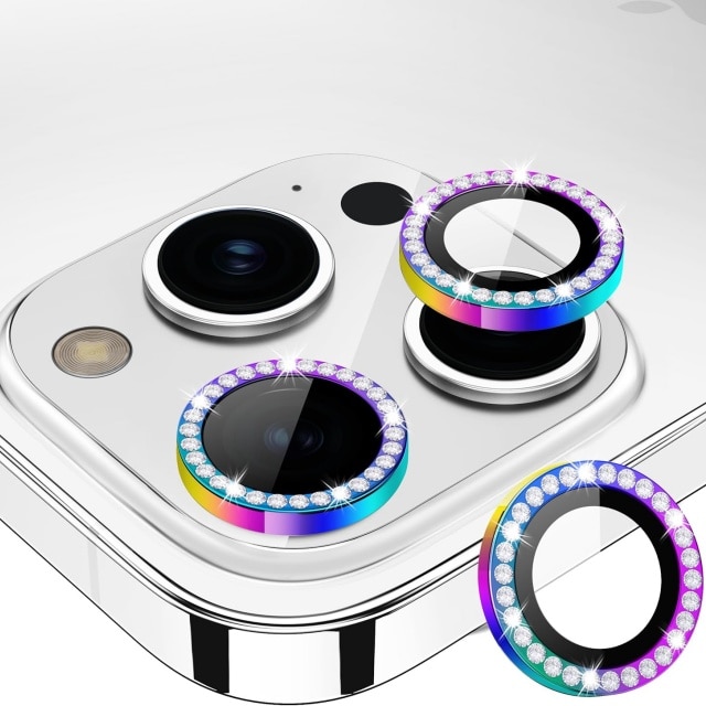 Folie protectie camera, set 4 buc, sticla securizata 9H, transparent, compatibila cu iPhone 15 Pro/Pro Max