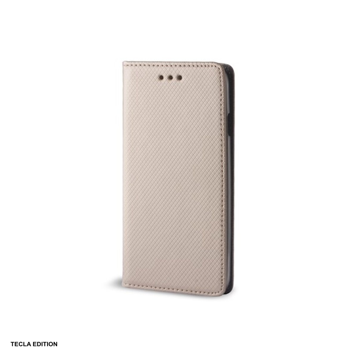 Husa Smart Magnet pentru Xiaomi Redmi Note 15 5G, tip carte cu inchidere magnetica, Auriu