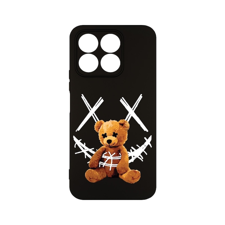 Husa pentru Honor X6b, BestCase® Slim Premium Silicon 1.2MM, Teddy Bear Smile, Microfibra in interior, Antisoc, Protectie camera si ecran, PB 982