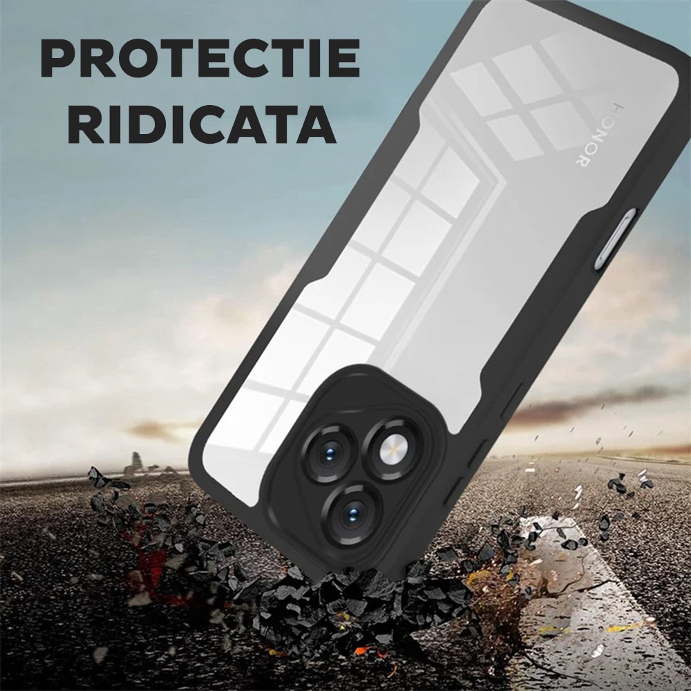 Husa pentru Honor X5c Plus DaDen® ColorVerse 360, Antisoc, Protectie completa spate-ecran, Mov