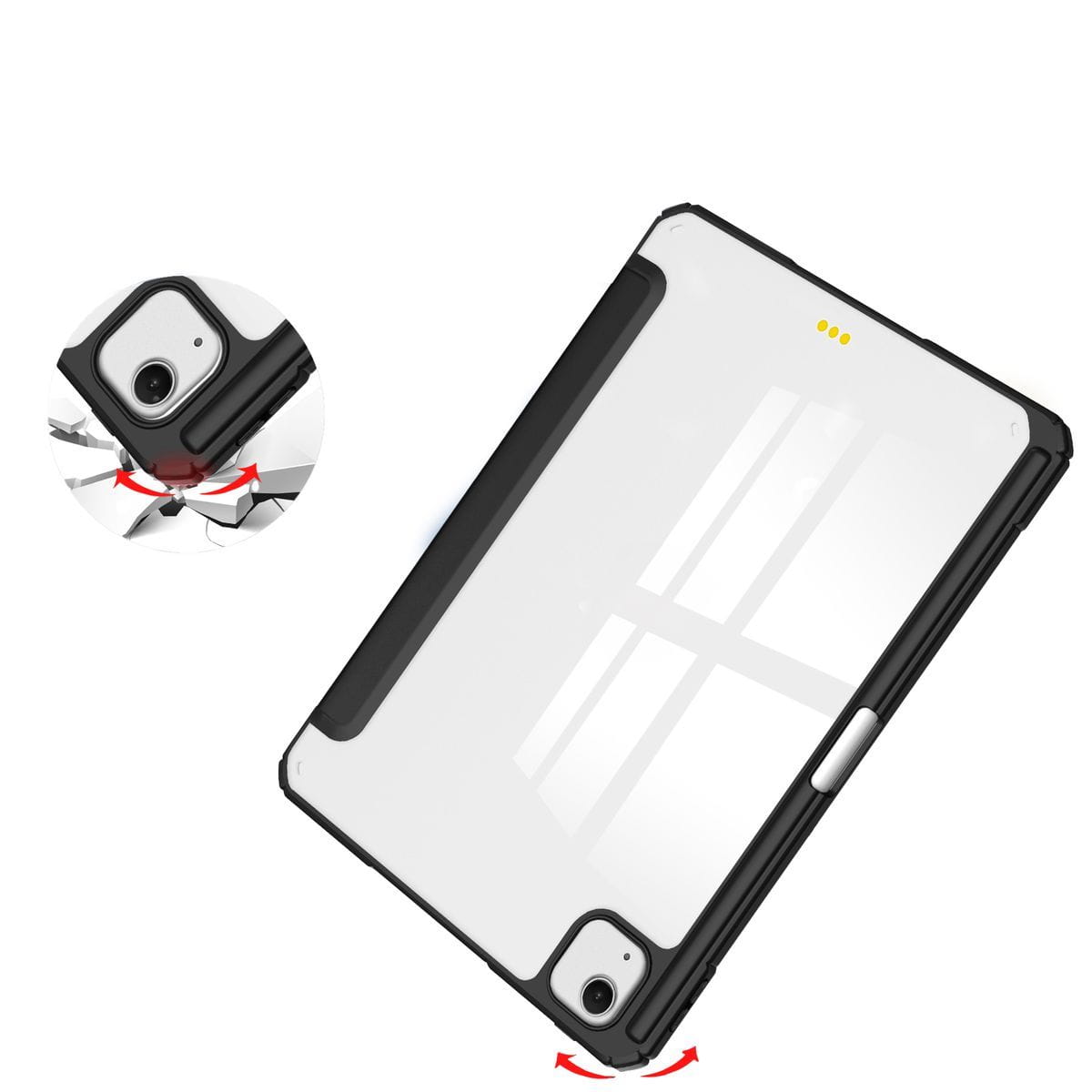 Husa tableta Bizon Case Tab Clear Matt pentru iPad Air 13” 2024, negru