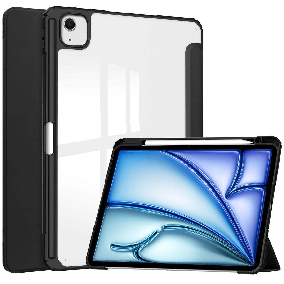 Husa tableta Bizon Case Tab Clear Matt pentru iPad Air 13” 2024, negru