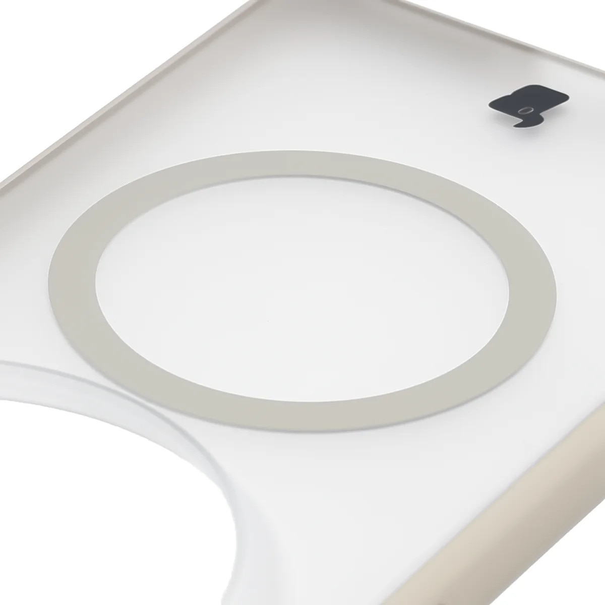 Husa pentru Magsafe Bizon Case MatteO pentru Vivo X300 Ultra, Translucid cu Bej