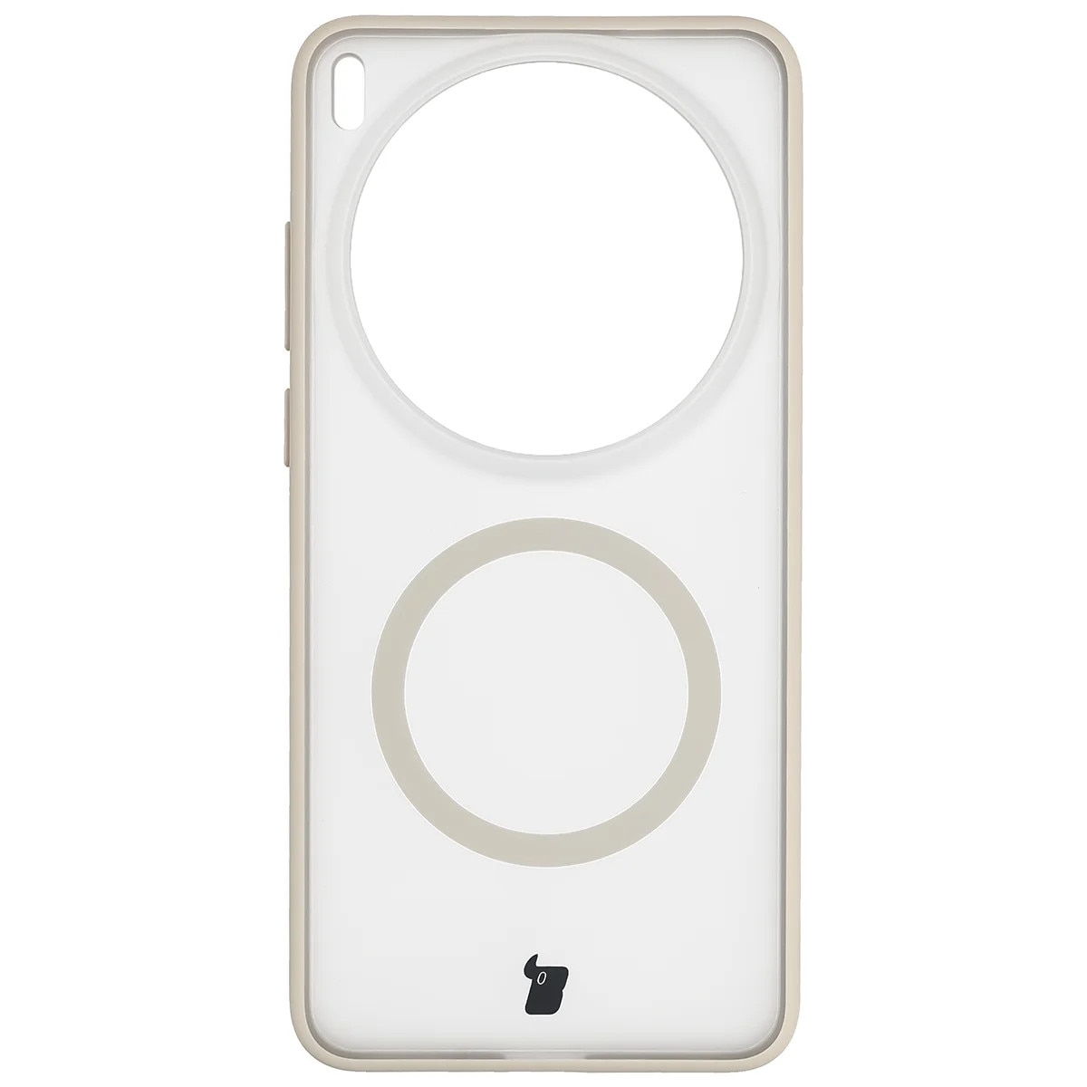 Husa pentru Magsafe Bizon Case MatteO pentru Vivo X300 Ultra, Translucid cu Bej