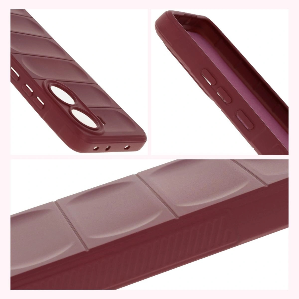 Husa telefon Bizon Tur pentru Xiaomi Poco X7 Pro, TPU, violet inchis, 2mm grosime