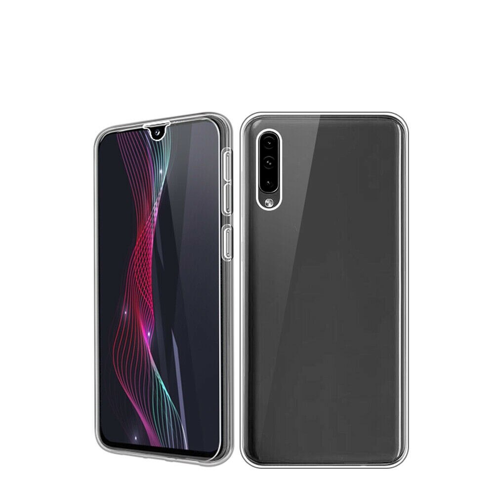 Husa 360° compatibila Samsung Galaxy A50, A505 FULL TPU Transparent fata+spate