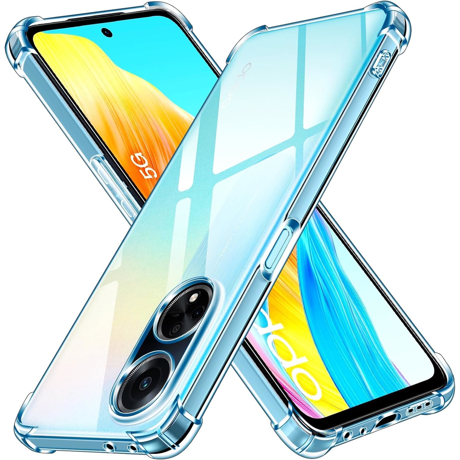 Husa Anti soc, transparenta compatibila cu OPPO A98 5G