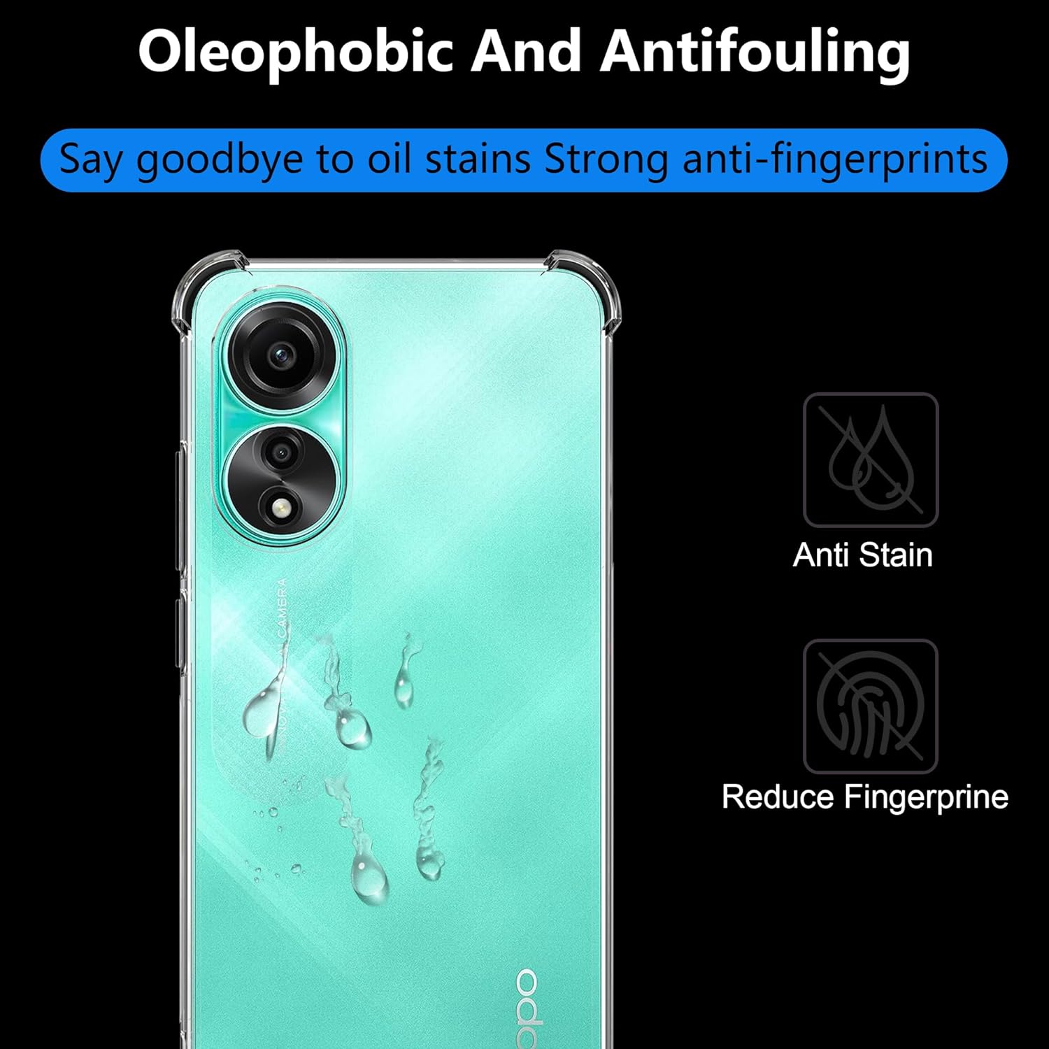 Husa Anti soc, transparenta compatibila cu OPPO A98 5G