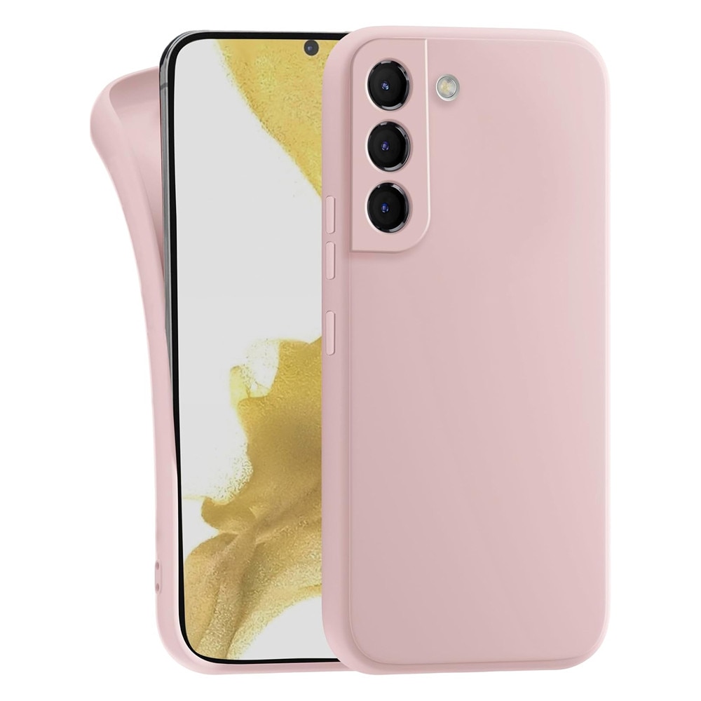 Husa Protectie din Silicon pentru Samsung Galaxy S22 Plus, Decupaje Precise, Stylish Anti-Slip Design, Materiale de Calitate Superioara, Roz pal